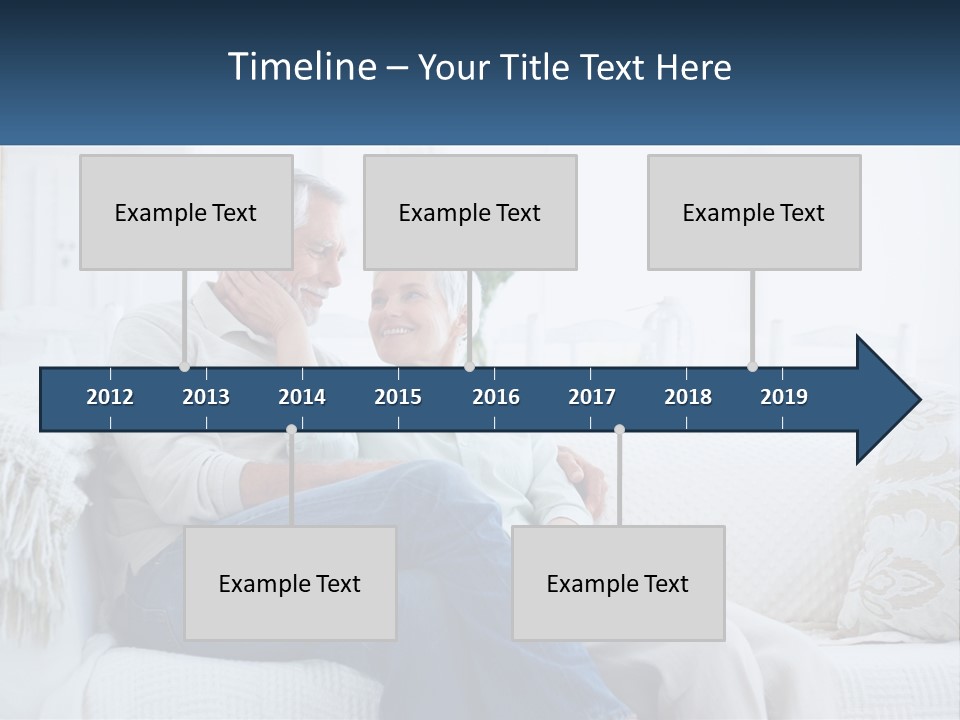 Standing Family Senior PowerPoint Template