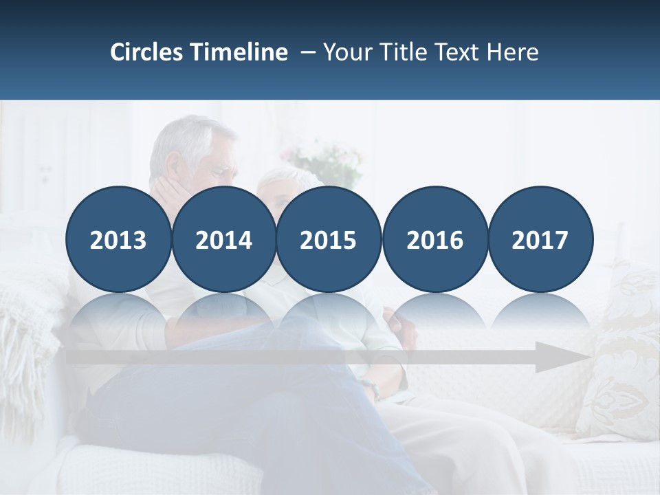 Standing Family Senior PowerPoint Template