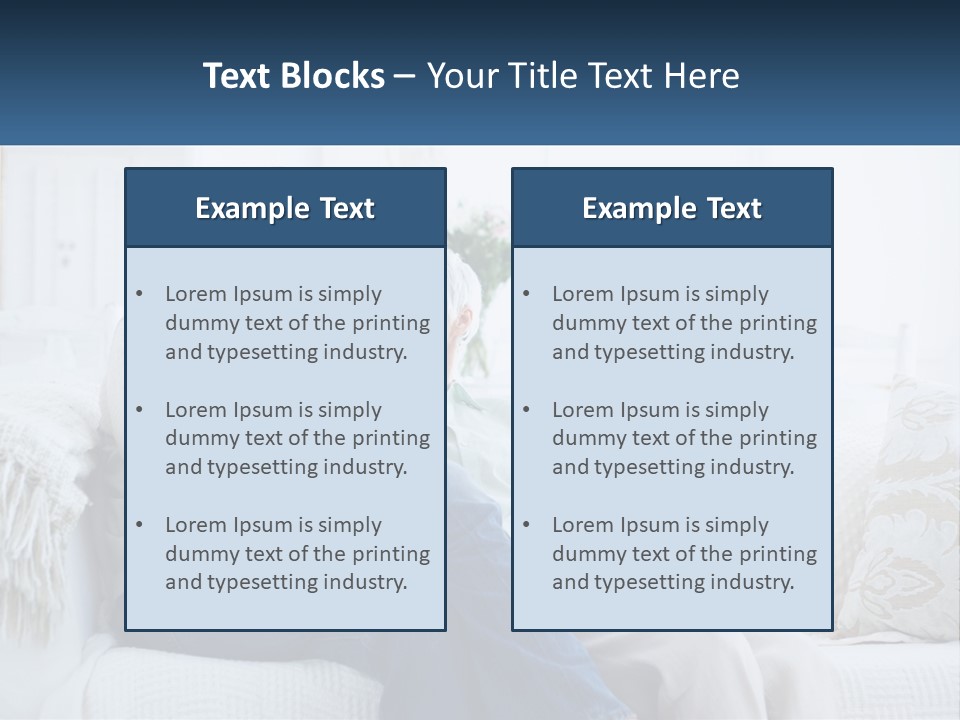Standing Family Senior PowerPoint Template