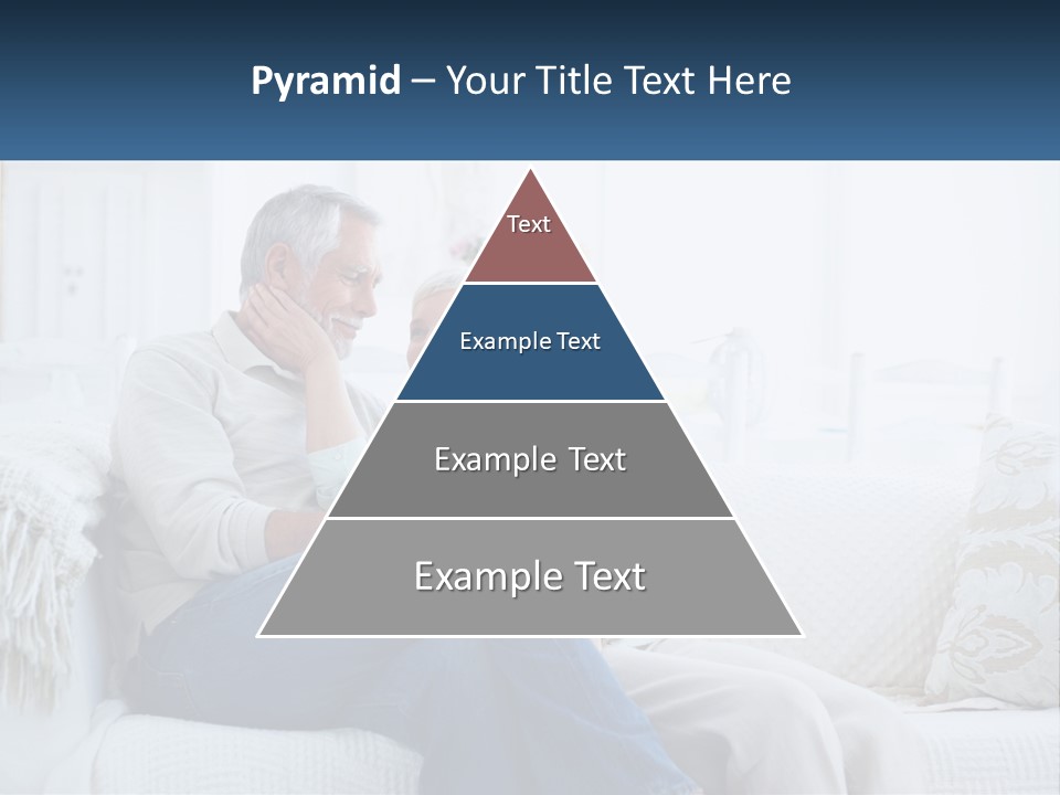 Standing Family Senior PowerPoint Template