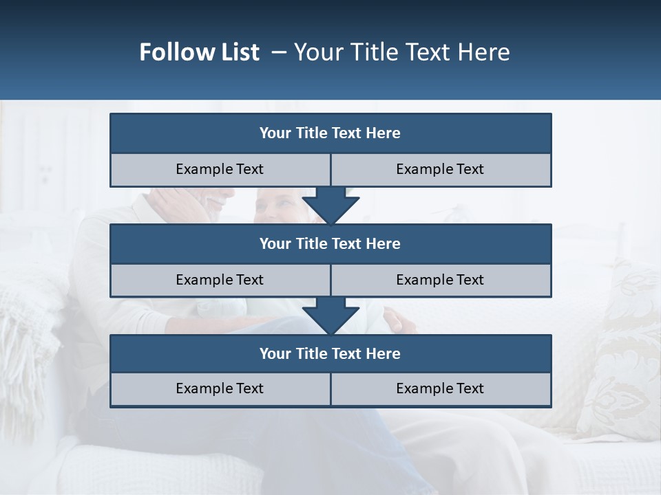 Standing Family Senior PowerPoint Template