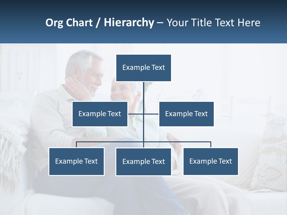 Standing Family Senior PowerPoint Template