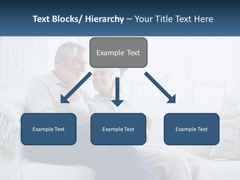 Standing Family Senior PowerPoint Template