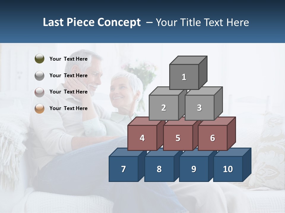 Standing Family Senior PowerPoint Template
