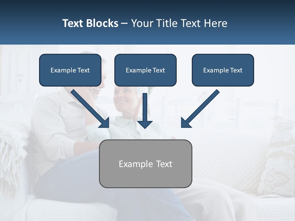 Standing Family Senior PowerPoint Template