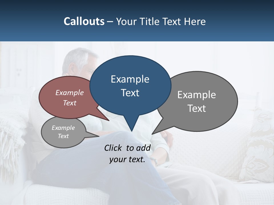 Standing Family Senior PowerPoint Template