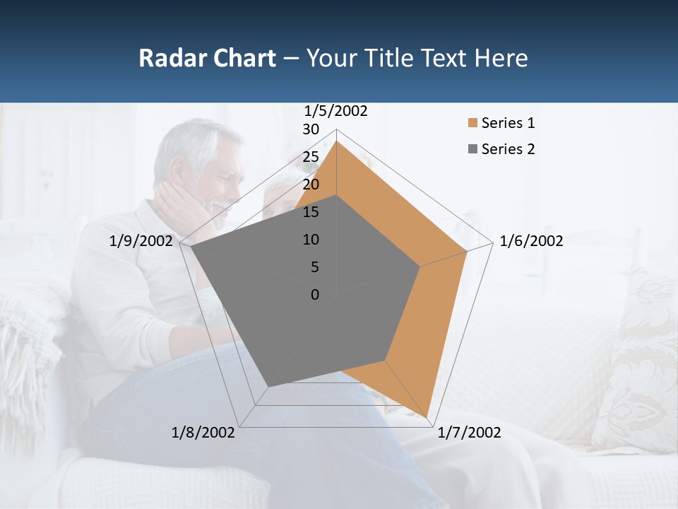 Standing Family Senior PowerPoint Template