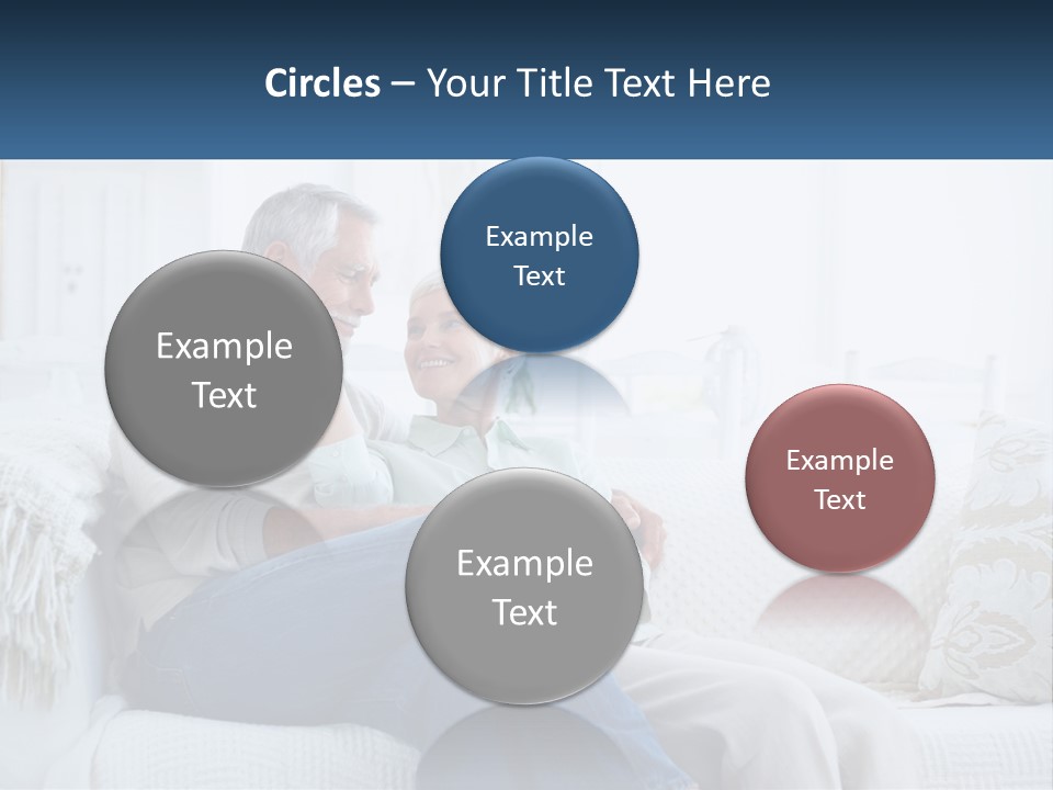 Standing Family Senior PowerPoint Template