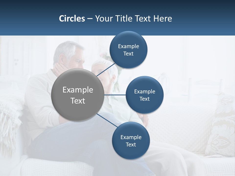 Standing Family Senior PowerPoint Template