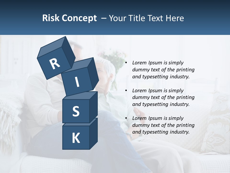 Standing Family Senior PowerPoint Template