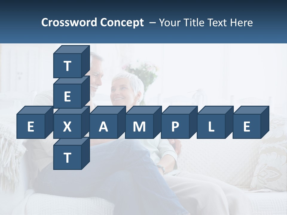 Standing Family Senior PowerPoint Template