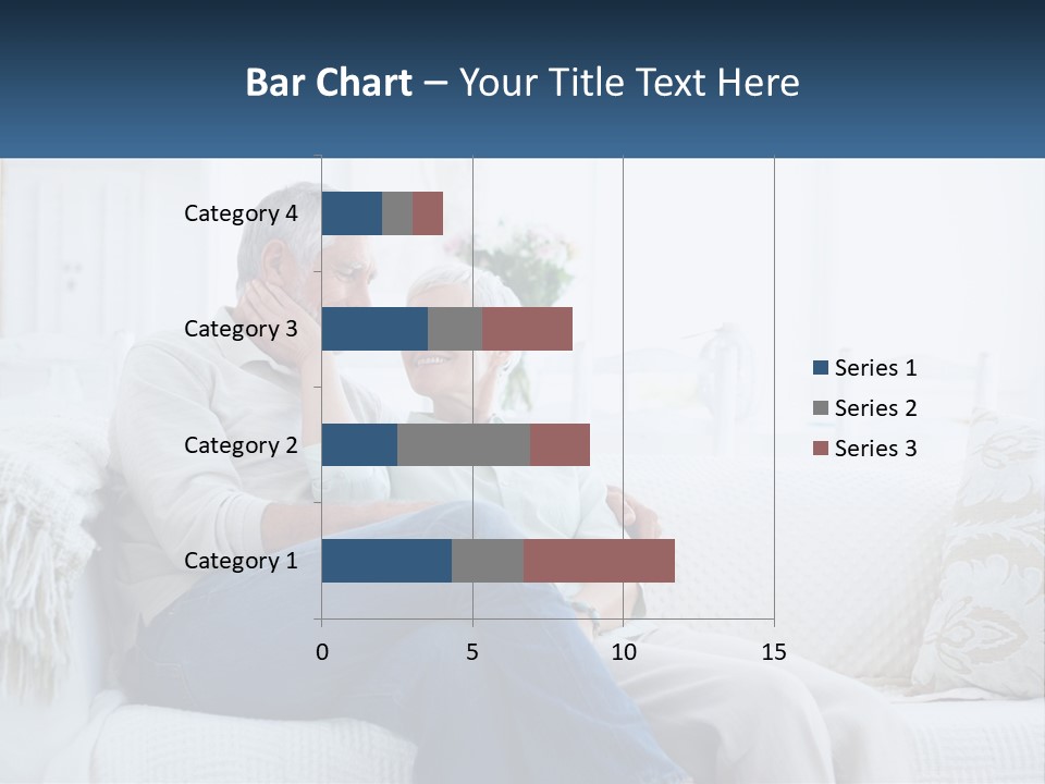Standing Family Senior PowerPoint Template