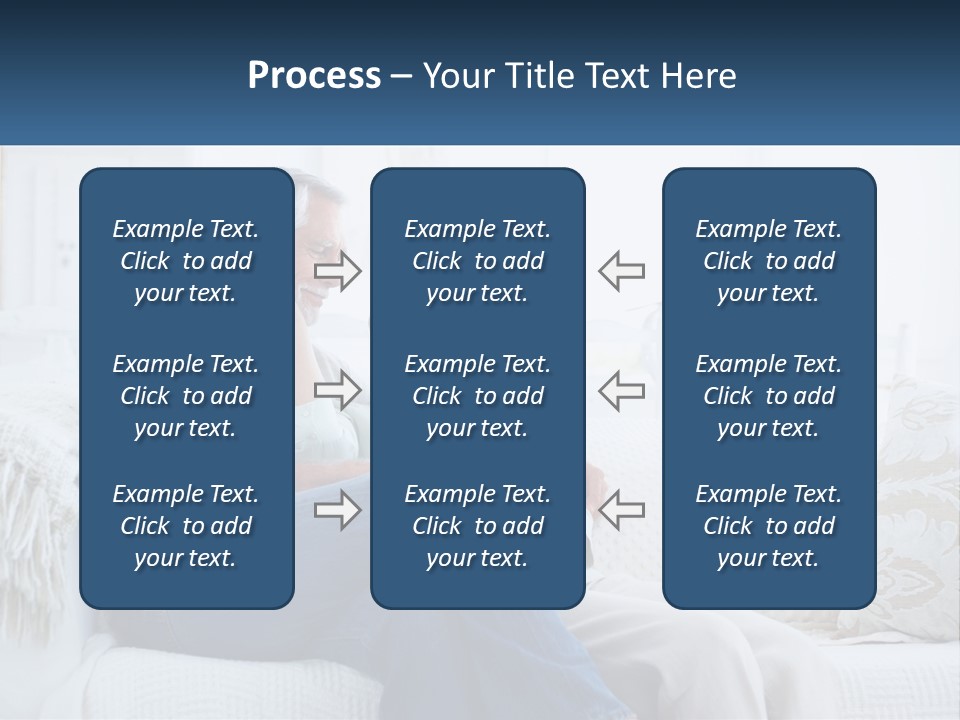 Standing Family Senior PowerPoint Template