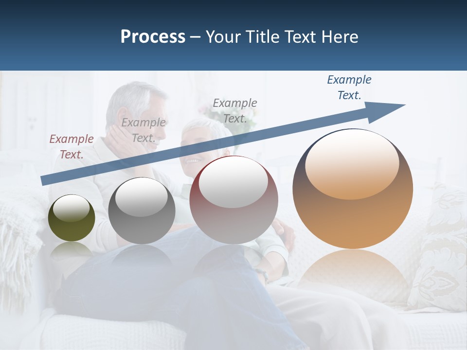 Standing Family Senior PowerPoint Template