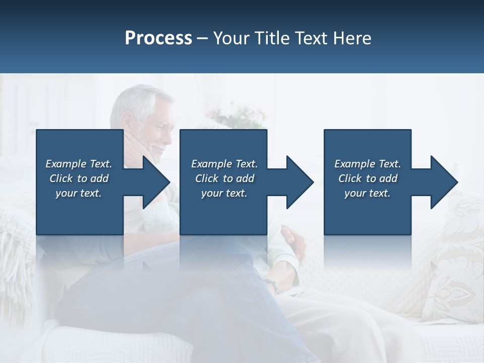 Standing Family Senior PowerPoint Template