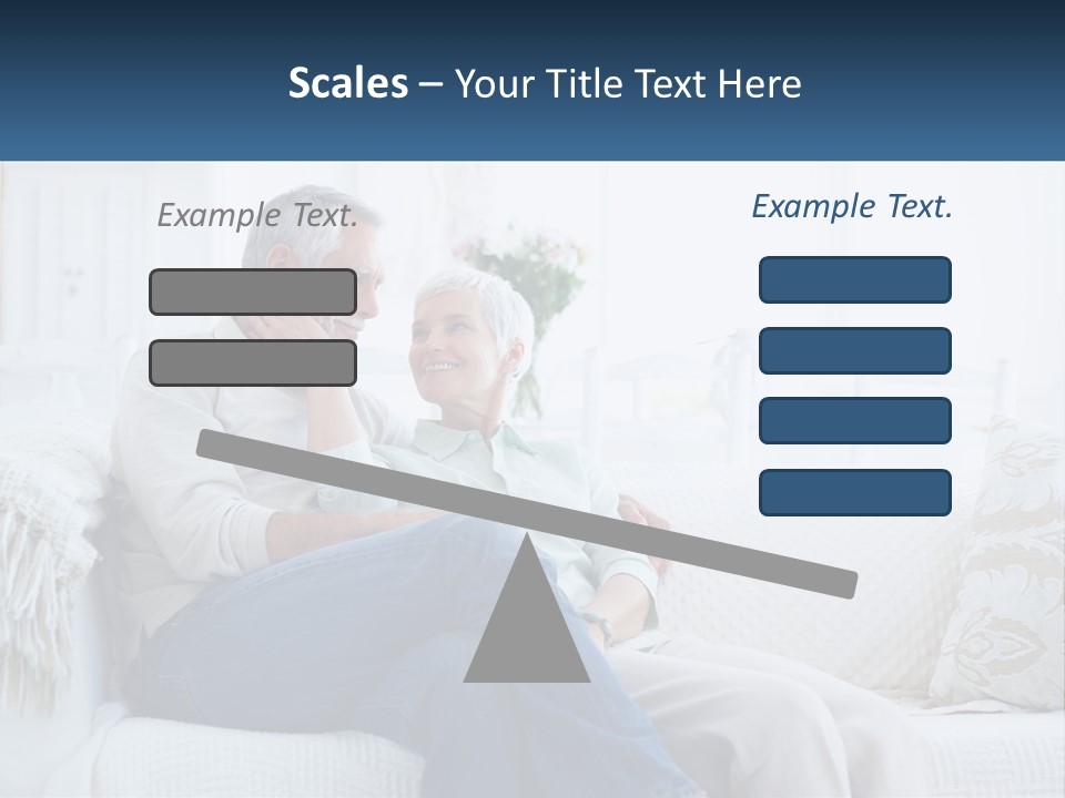 Standing Family Senior PowerPoint Template