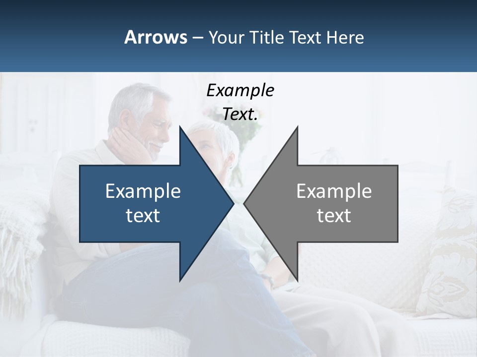 Standing Family Senior PowerPoint Template