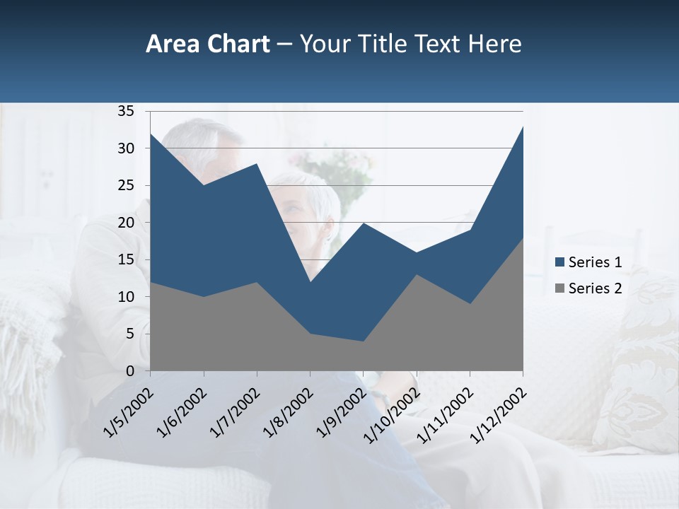 Standing Family Senior PowerPoint Template
