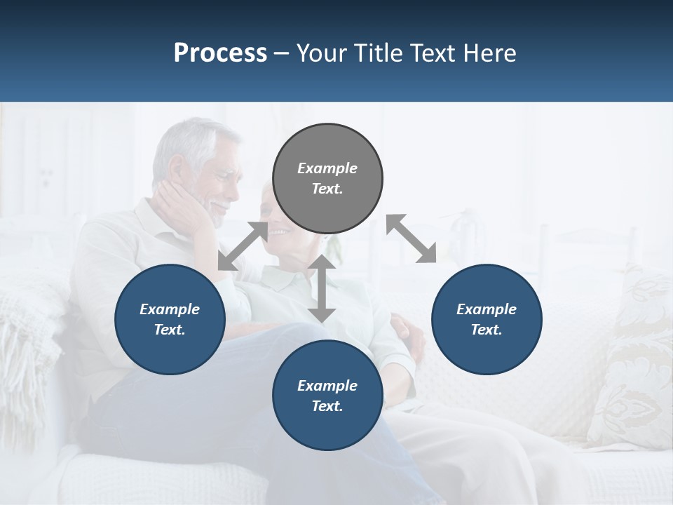 Standing Family Senior PowerPoint Template