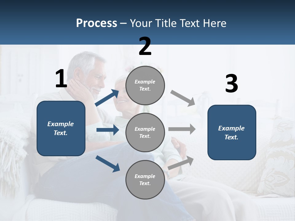 Standing Family Senior PowerPoint Template