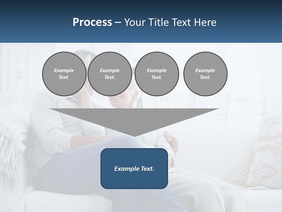 Standing Family Senior PowerPoint Template