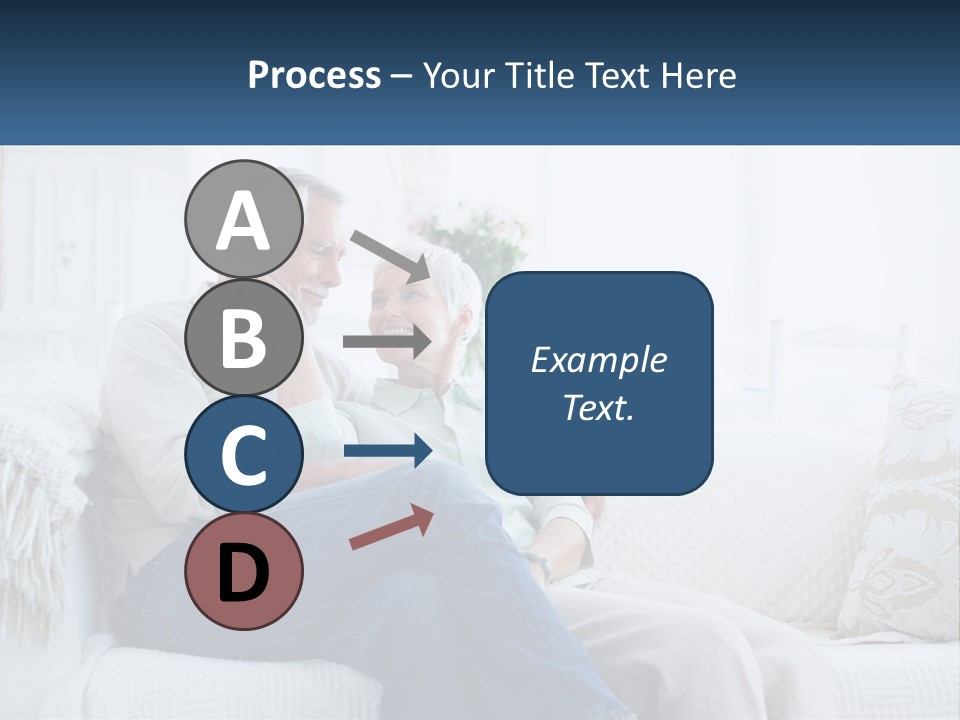 Standing Family Senior PowerPoint Template