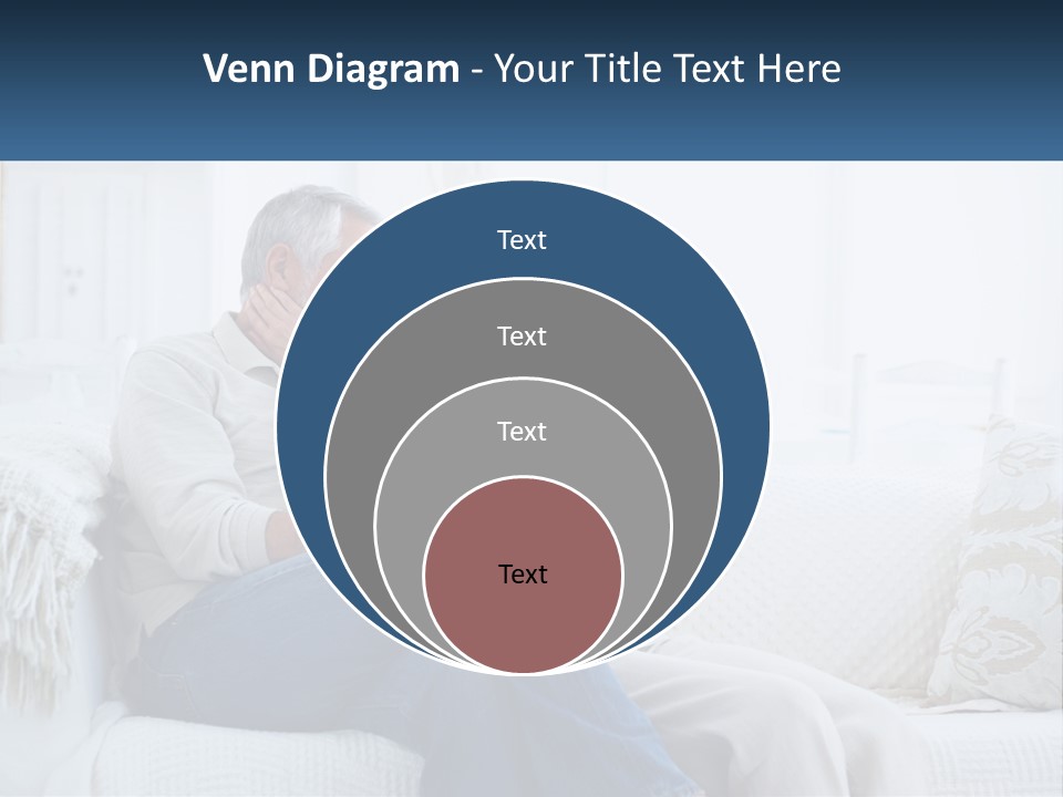 Standing Family Senior PowerPoint Template