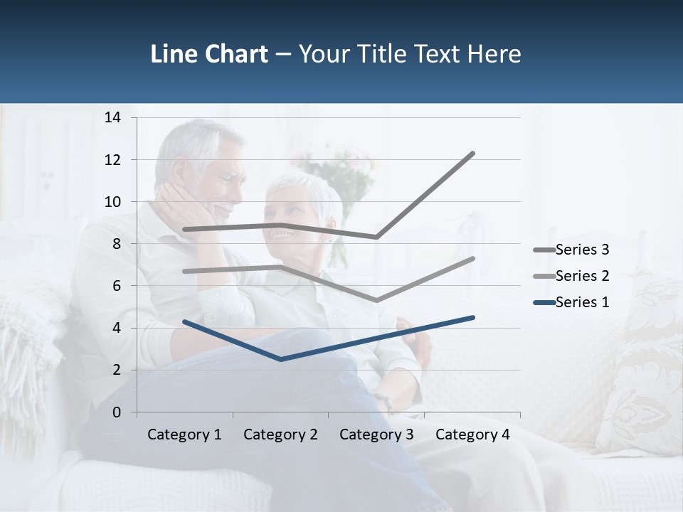 Standing Family Senior PowerPoint Template