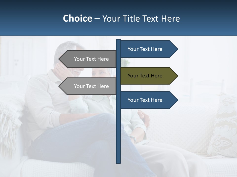 Standing Family Senior PowerPoint Template