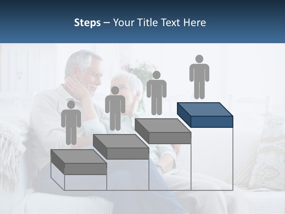 Standing Family Senior PowerPoint Template