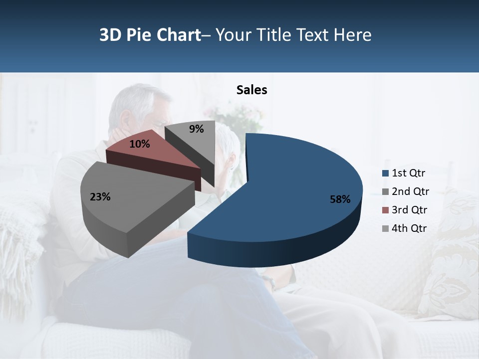 Standing Family Senior PowerPoint Template