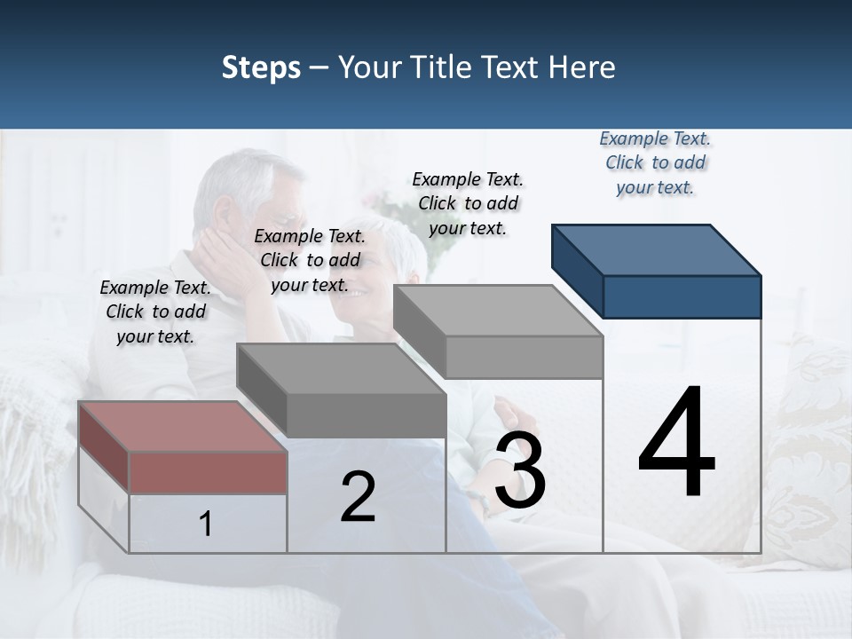 Standing Family Senior PowerPoint Template