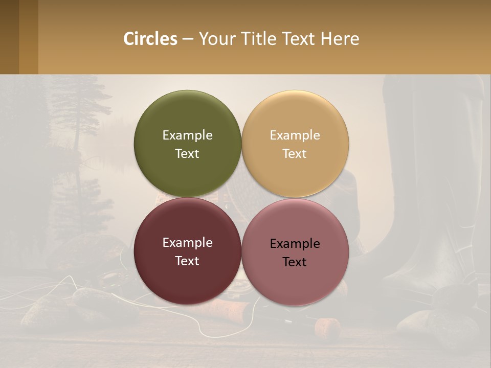 Wave Sunset White PowerPoint Template