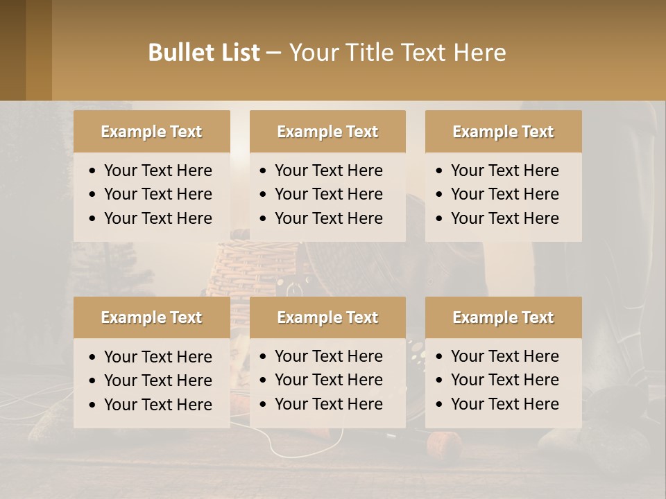 Wave Sunset White PowerPoint Template