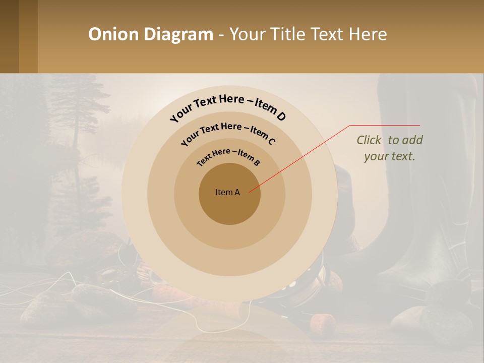 Wave Sunset White PowerPoint Template