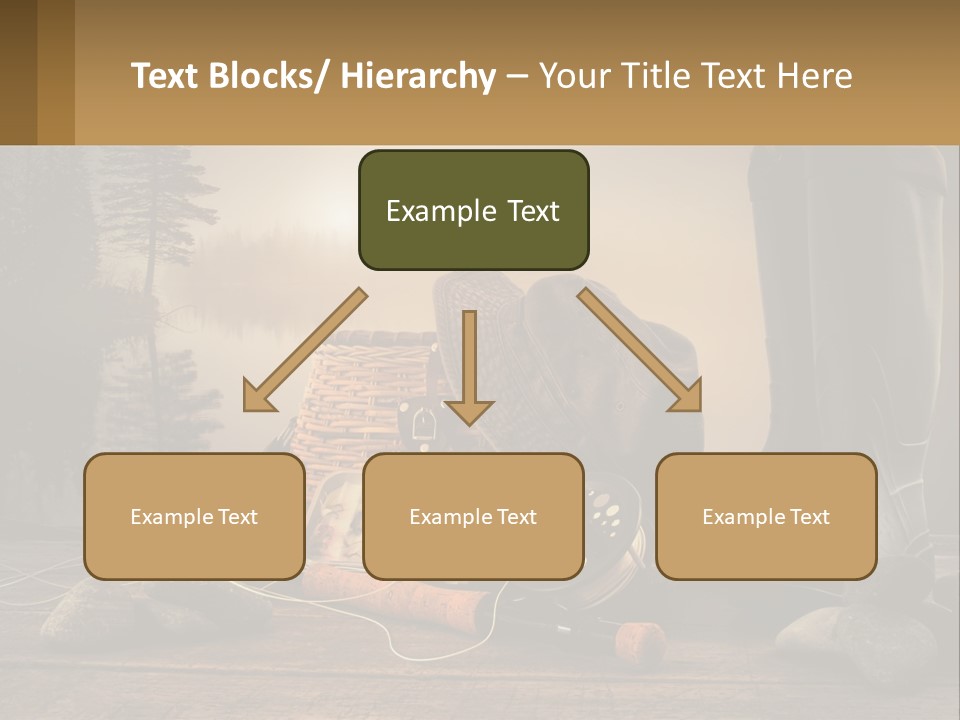 Wave Sunset White PowerPoint Template