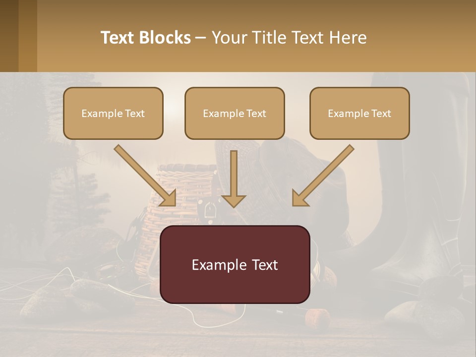 Wave Sunset White PowerPoint Template