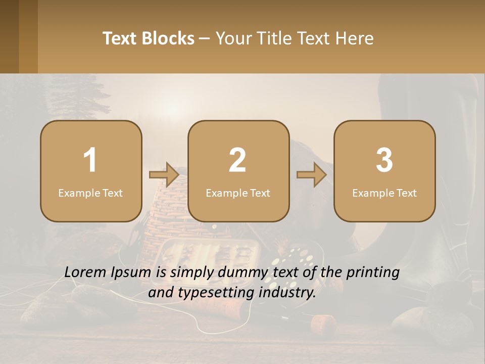 Wave Sunset White PowerPoint Template