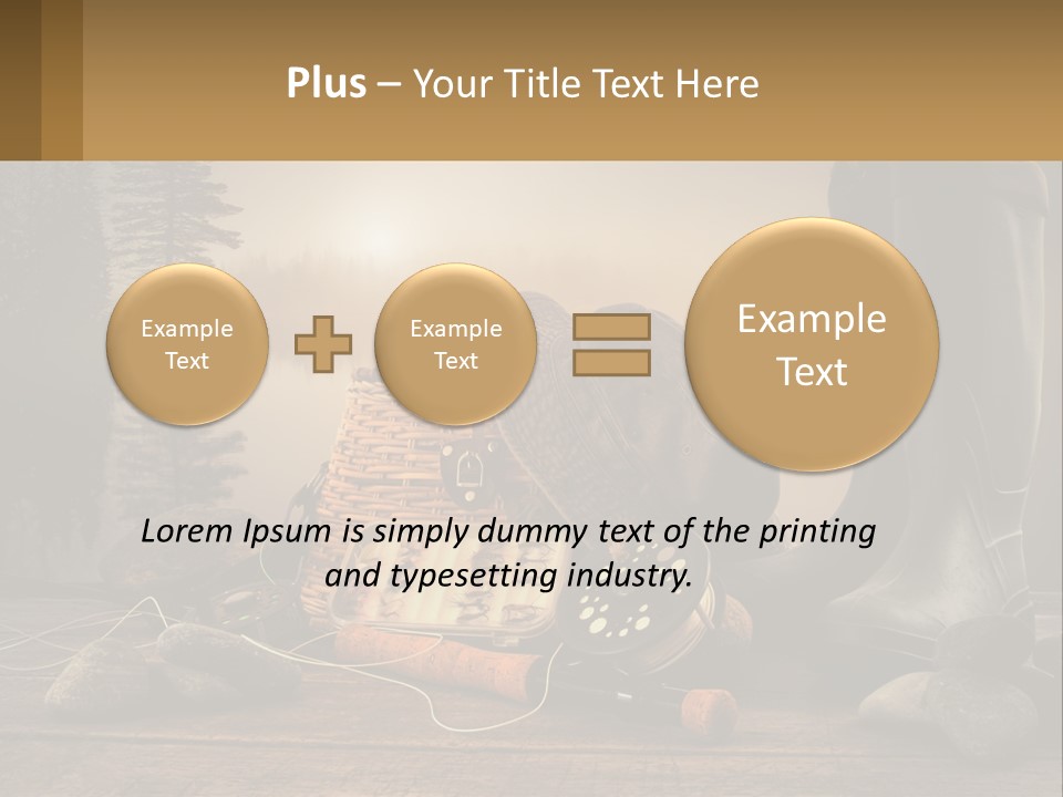 Wave Sunset White PowerPoint Template