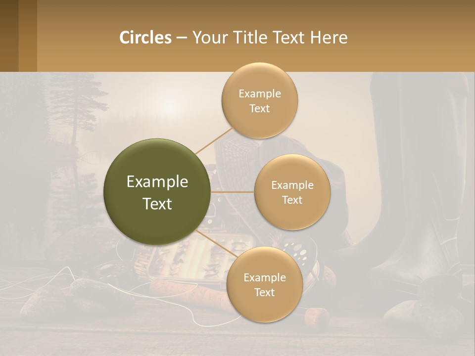 Wave Sunset White PowerPoint Template