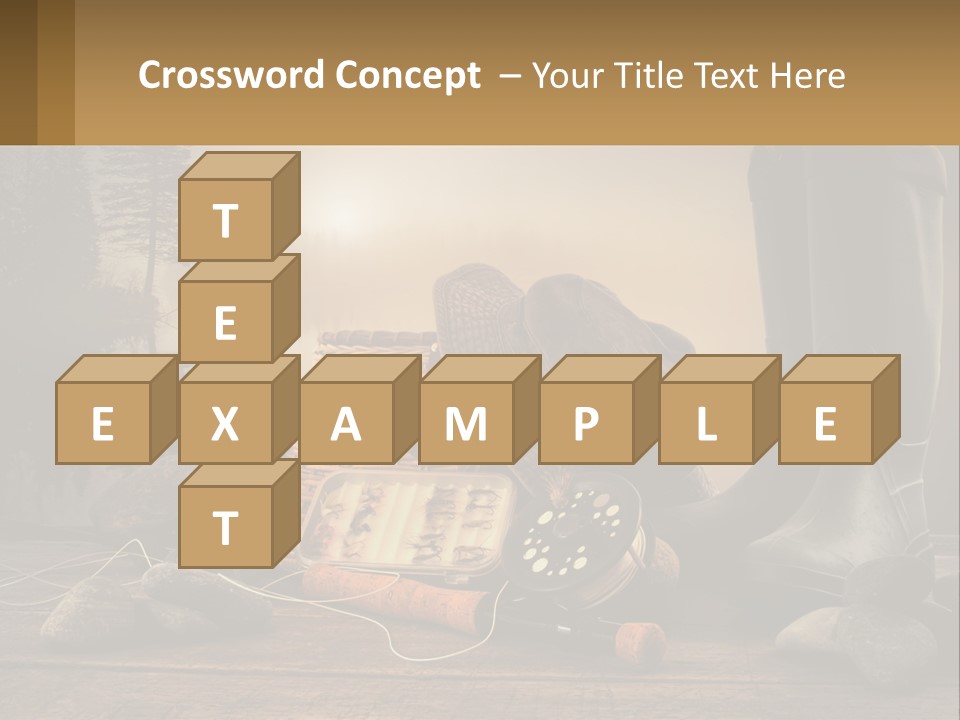 Wave Sunset White PowerPoint Template