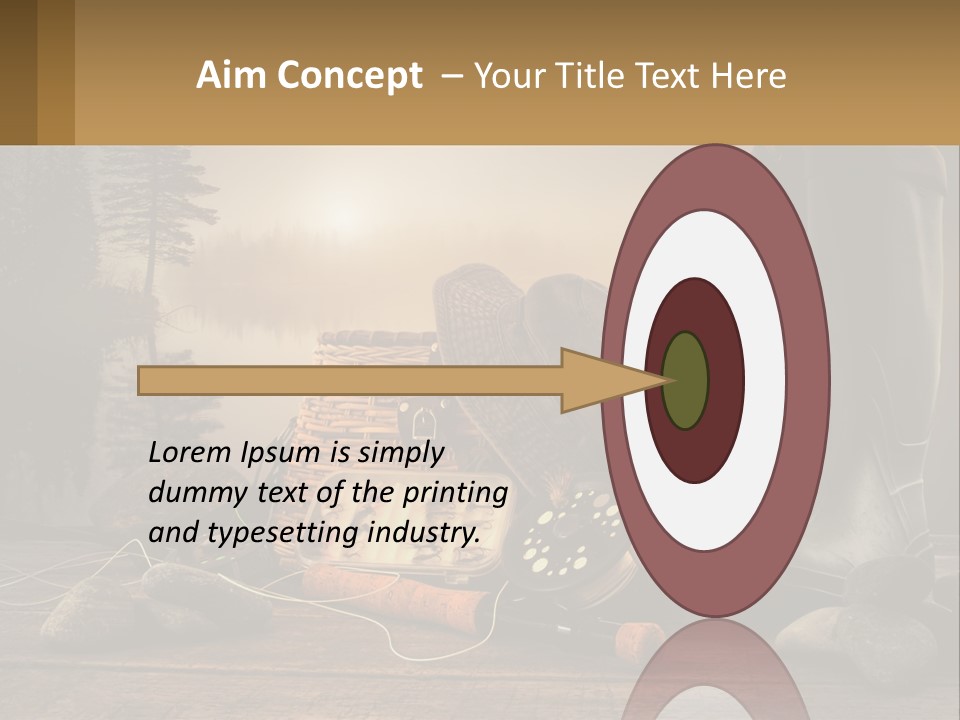 Wave Sunset White PowerPoint Template