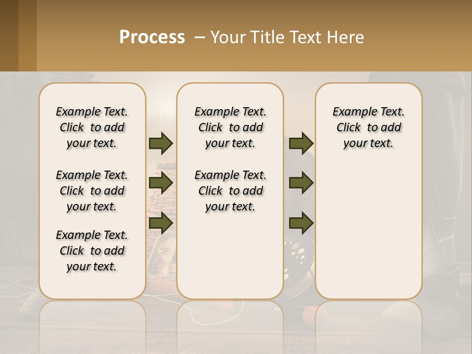 Wave Sunset White PowerPoint Template