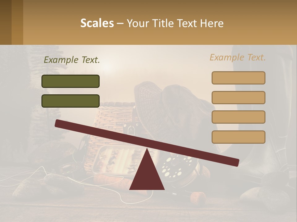 Wave Sunset White PowerPoint Template