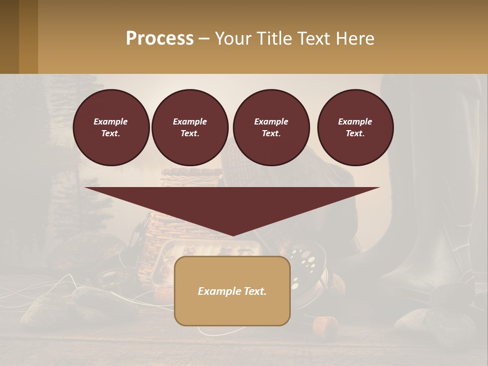 Wave Sunset White PowerPoint Template