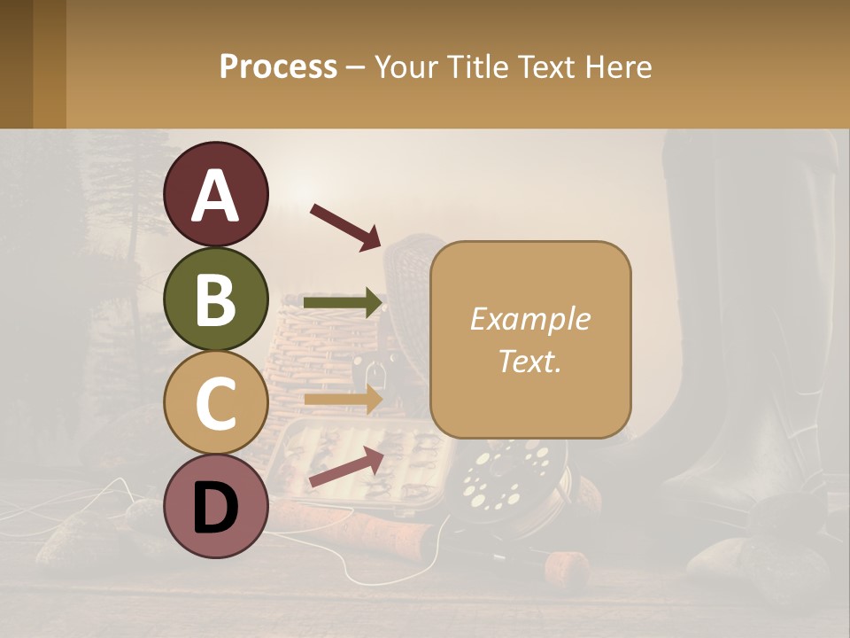 Wave Sunset White PowerPoint Template