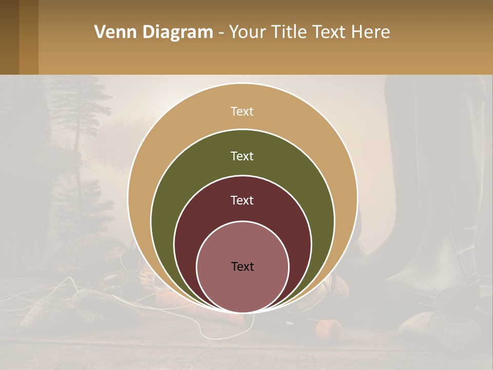 Wave Sunset White PowerPoint Template