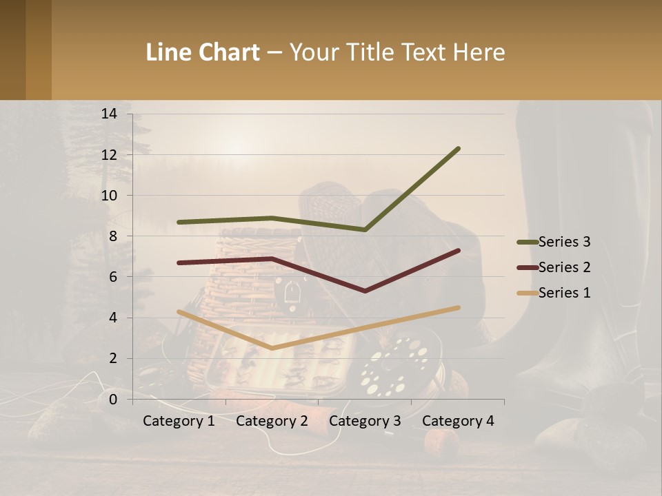 Wave Sunset White PowerPoint Template