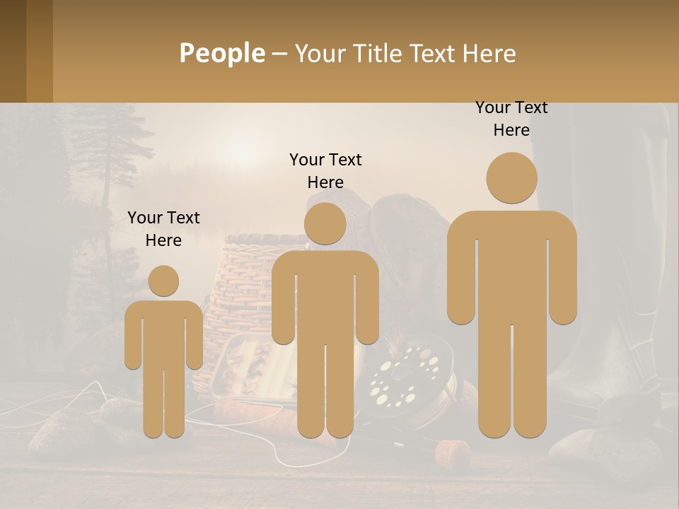 Wave Sunset White PowerPoint Template