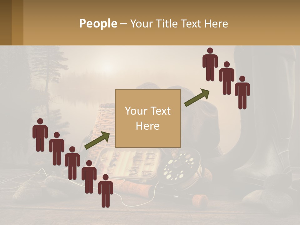 Wave Sunset White PowerPoint Template